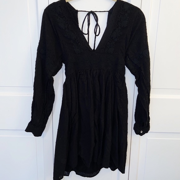 Free People Dresses & Skirts - Black Free People Pilgrim Style Dress